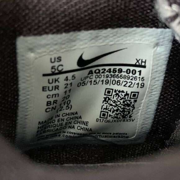 NIKE Size 5C Kyrie 5 TD Toddler Graffiti Sneakers AQ2459-001 - Picture 9 of 9